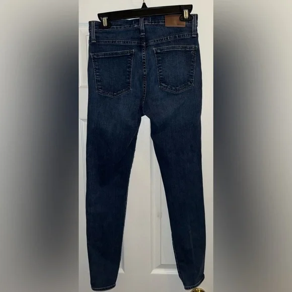 Madewell 10” High Rise Medium Wash Skinny Jeans Size 26 - Picture 7 of 8